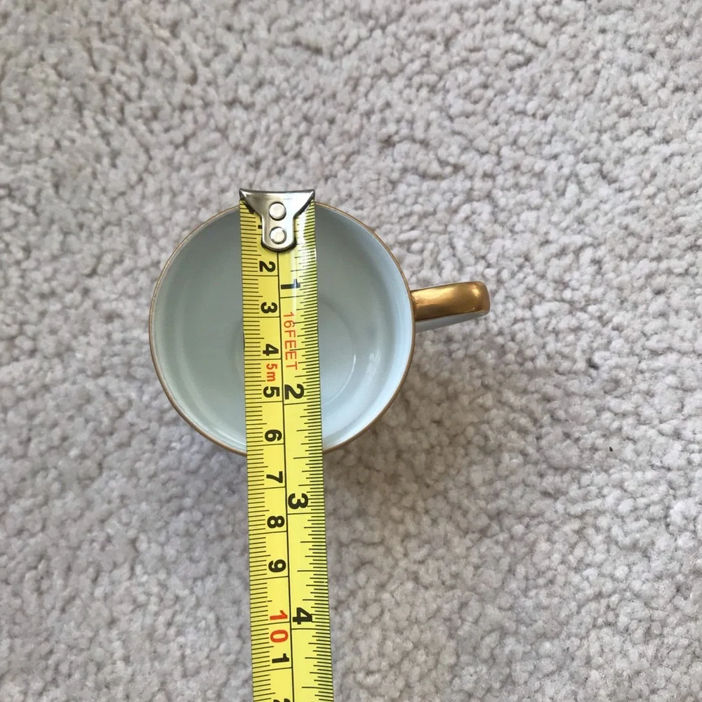 Vintage Sango Fine China Demitasse Cup & Saucer Set - Gold Trim